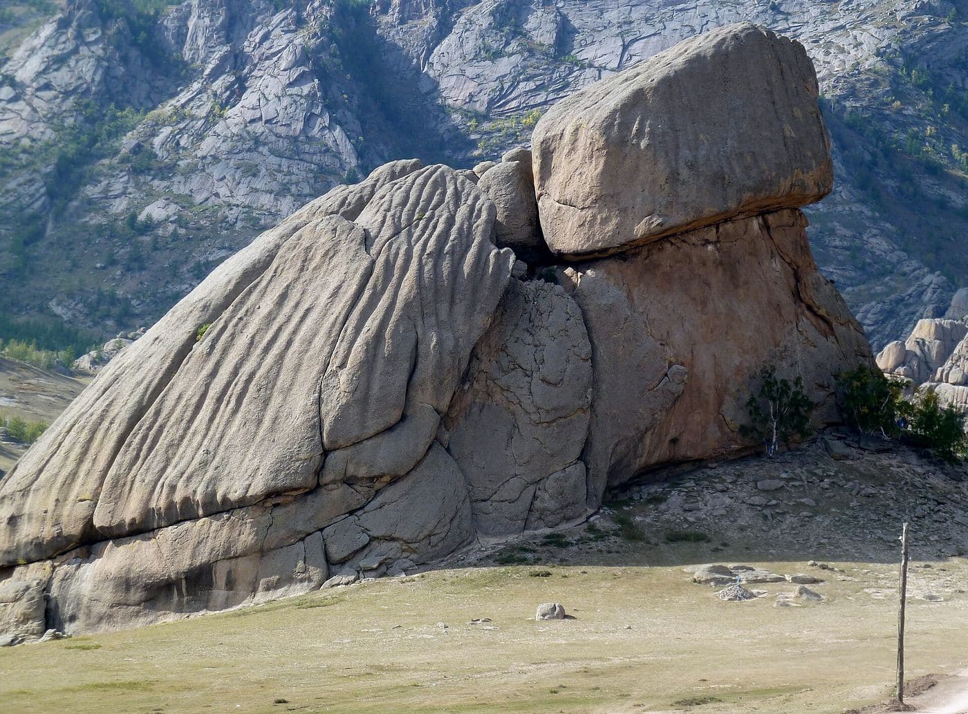 Le rocher de la "Tortue" Parc_national_Gorkhi-Terelj, en Mongolie).