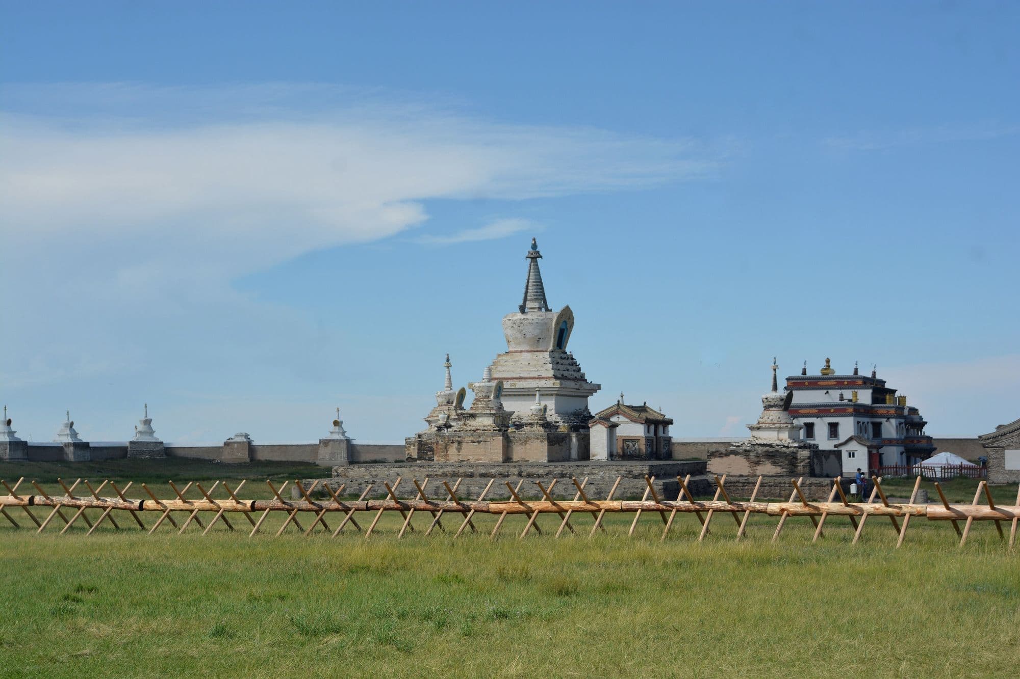The Erdene Zuu Monastery near the ancient city of Karakorum, Mongolia, in Aug 2024.