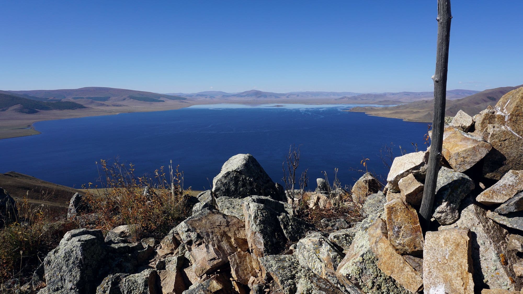 Terkhiin Tsagaan Lake in Arkhangai Aimag, Mongolia